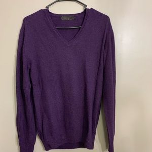 Purple Zara Man sport classic sweater size 40